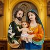 Holy Family Statue Christian Showpiece Figurine Gifts for Home Decor God Idol House Warming Wedding Anniversary,