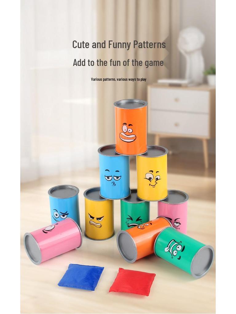 Трансграничный набор для бросания мешочков с фасолью со светом - Игрушка для бросания колец для помещений и улицы