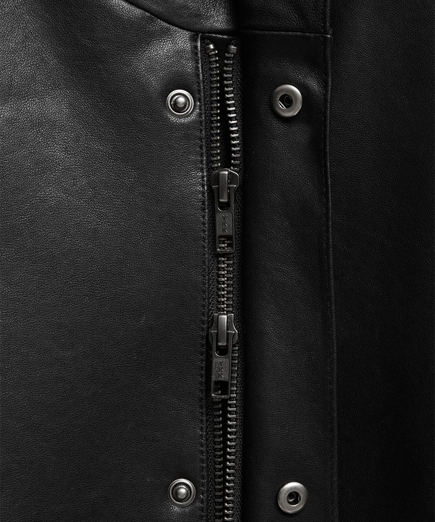 Lmood Monarch Leather Blouson Jacket Black