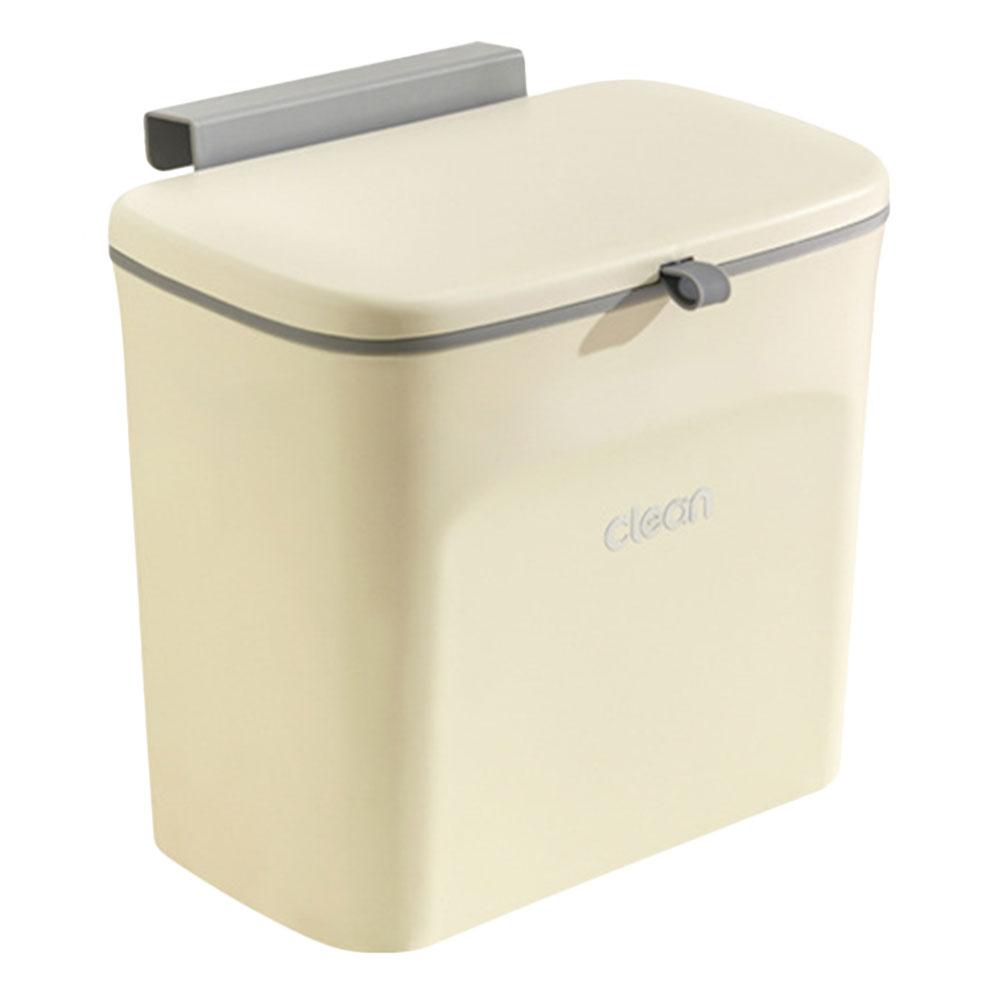 Fr 7/9L Kitchen Waste Bin Garbage Can Wall Mounted with Sliding Lid for Under Si