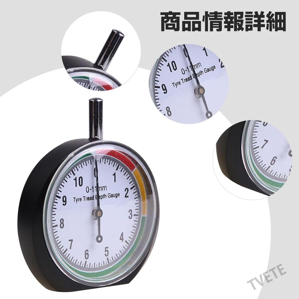 TVETE Манометр для шин, Измеритель глубины протектора, Манометр для шин, Линейка для измерения глубины протектора, Глубина протектора