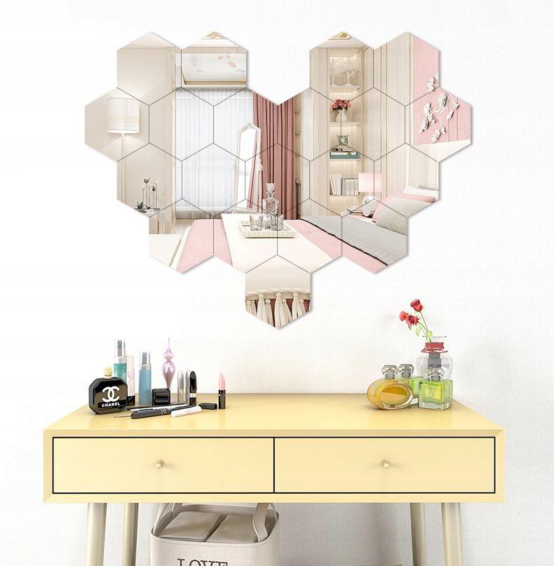Set Of 10 Acrylic Mirrors Hexagon Mirror 265