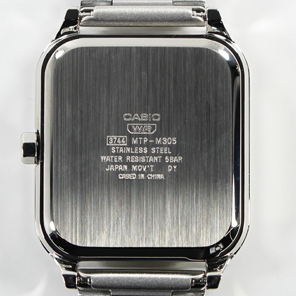CASIO Стандартные Аналоговые Часы с Фазой Луны Квадратные MTP-M305D-1A2 Мужские [Б/У]