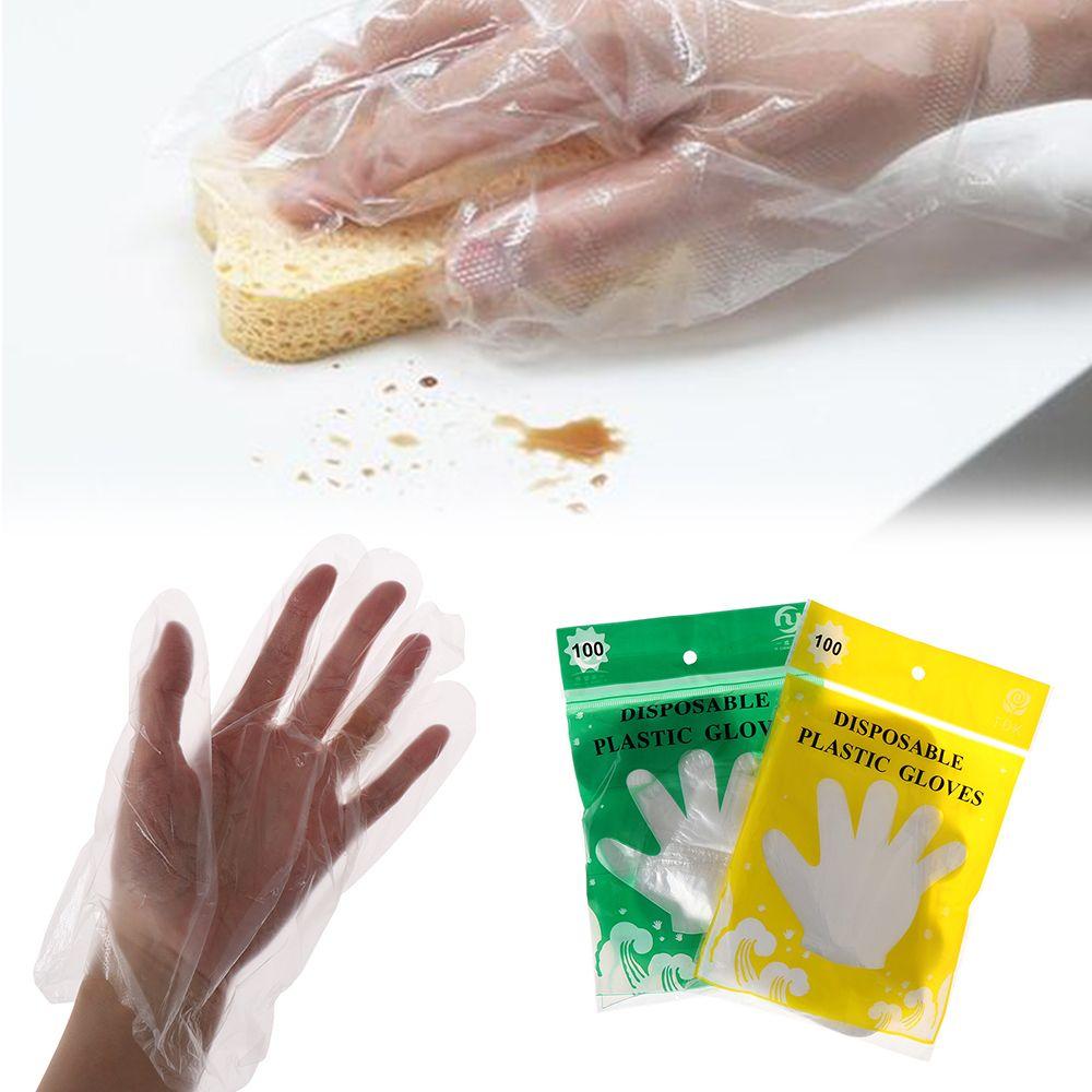Vegetable Fruit Restaurant Hygiene Disposable Gloves Plastic Clear Avoid Direct Touch Catering