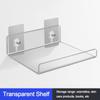 Acrylic Storage Rack Transparent Bookshelf Partition Durable Sundries Storage Rack  Wall Cabinet