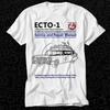 ECTO-1 Ghostbuster Ambulance Car Service and Repair Manual T Shirt 486