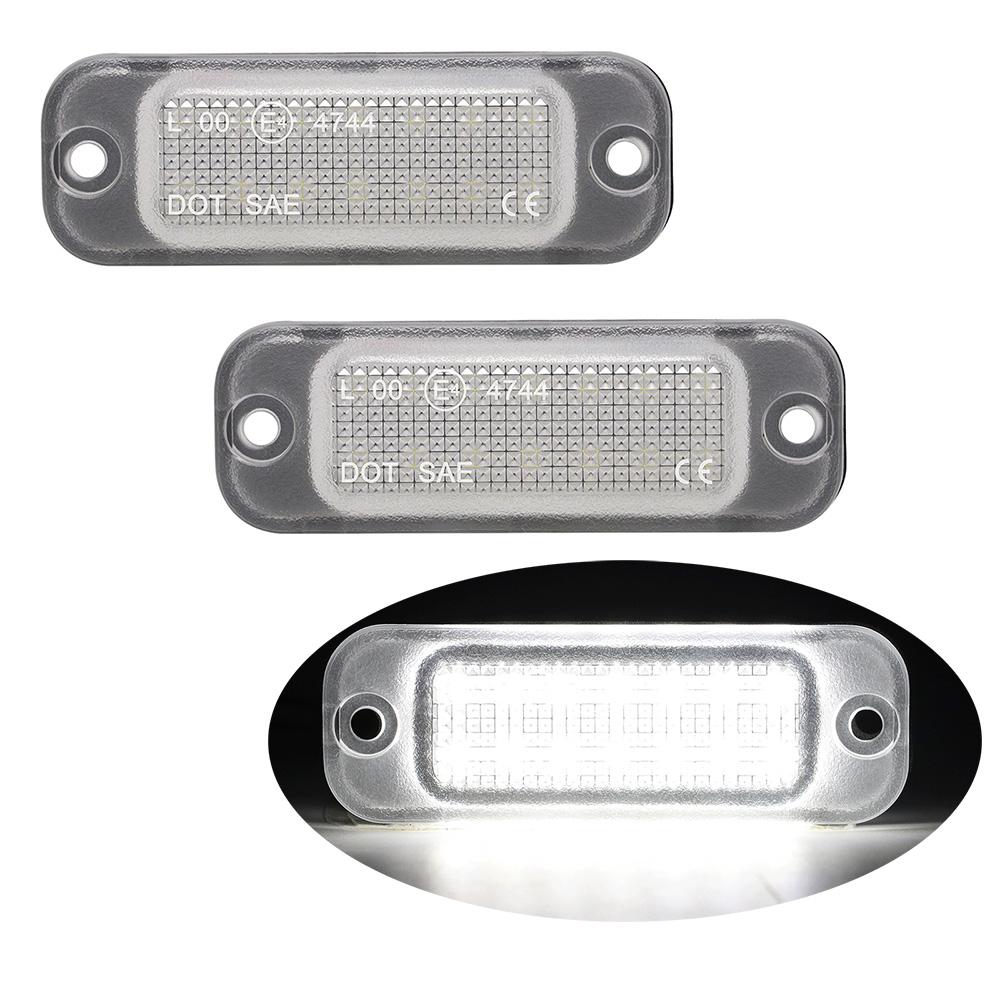 Для Mercedes Benz G-класса первого поколения W463 2013-2018 и G-класса второго поколения W463A 2019 светодиодная подсветка номерного знака без ошибок