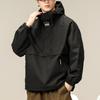 Functional Jacket Men'S Trendy High-End Season Jacket Loose Waterproof Hooded Pullover Tooling Jacket