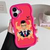 Valo Chamber Phone Case for iPhone 17 16 15 14 13 12 11 Air Pro Max Plus Red Soft TPU Wavy Edge Cover