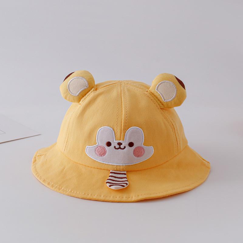 Cute Cartoon Tie Fisherman Hat For Baby Boys Girls Sun Protection Spring Summer