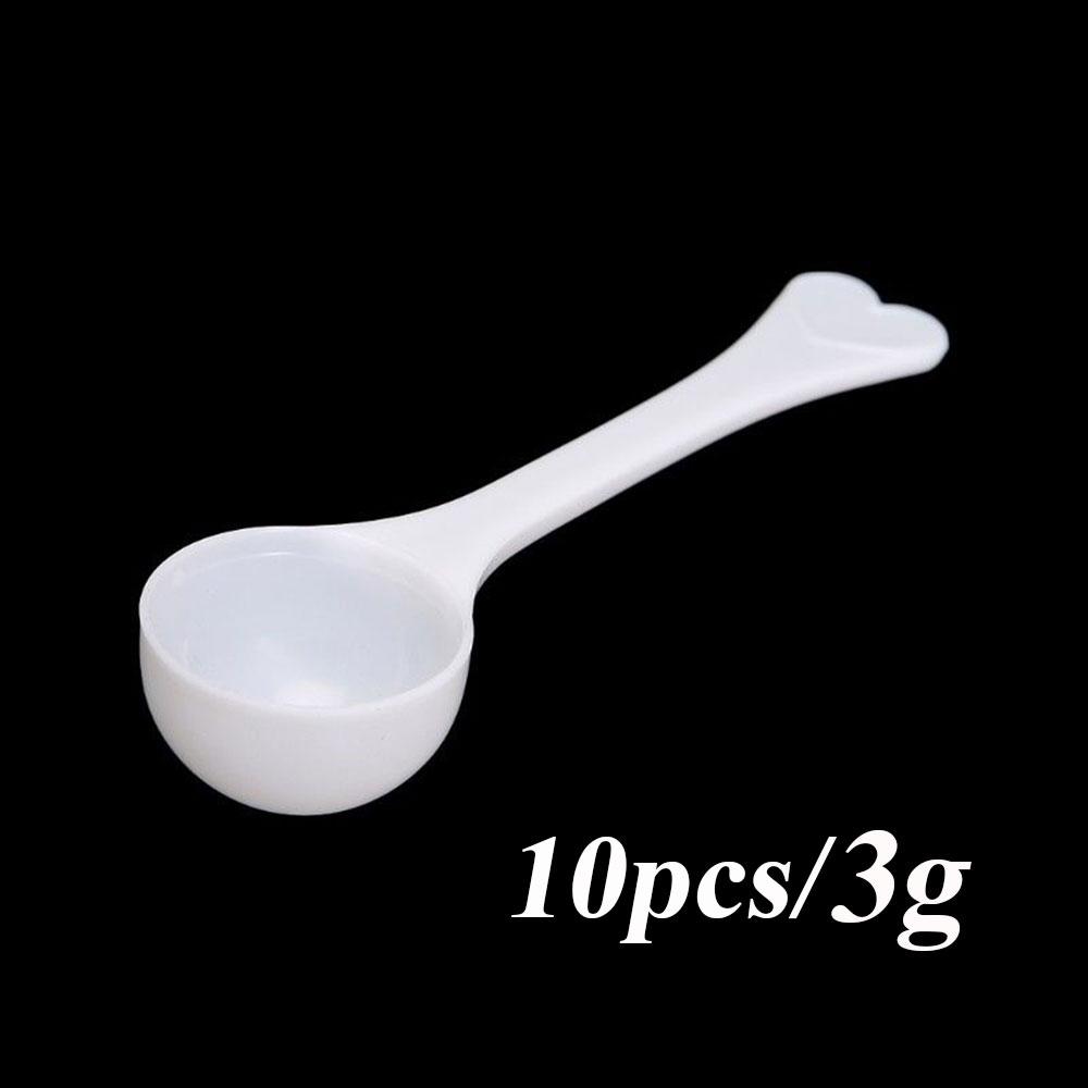 10PCS 1/3/5/10g Plastic Measuring Spoons Coffee Sugar Protein Milk Powder Scoop Home Kitchen Scale Gadgets