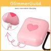 Love Heart Protective Bag Cover For Airpods Made Of Soft Skin-friendly Silicone