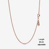 Серебряное ожерелье S925 и розовое золото, женское ювелирное украшение, кулон