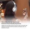 Wireless OverEar Headset Active Noise Cancellation BT 5.3 Headphones Support HighClear Calls