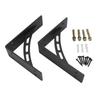 2Pcs Heavy Duty Metal Shelf Brackets Carbon Steel L Shaped Wall Mounted Floating Shelf Brackets for