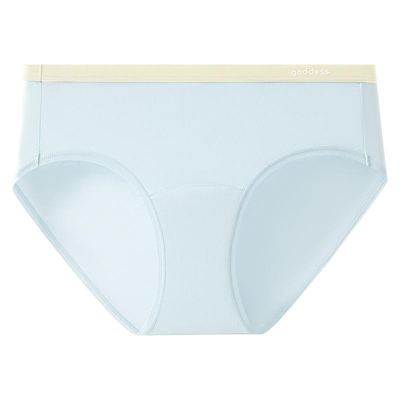Женские трусы, однотонное дышащее антибактериальное хлопковое нижнее белье со средней талией