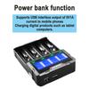 Liitokala Lii-K4 4-Slot Lithium Battery Charger Compatible with 18650 26650 21700 Models Rechargeable Battery Charger
