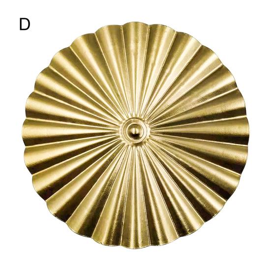 Hanging Round Metal Iron Reflecting Wall Decoration Easy Installation Sunlight Round Wall Ornaments Garden Decor