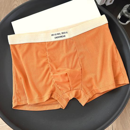 Мужское нижнее белье боксеры средней посадки, шорты с высокой эластичностью, трусы с принтом букв, U-образные, дышащее нижнее белье для повседневной носки