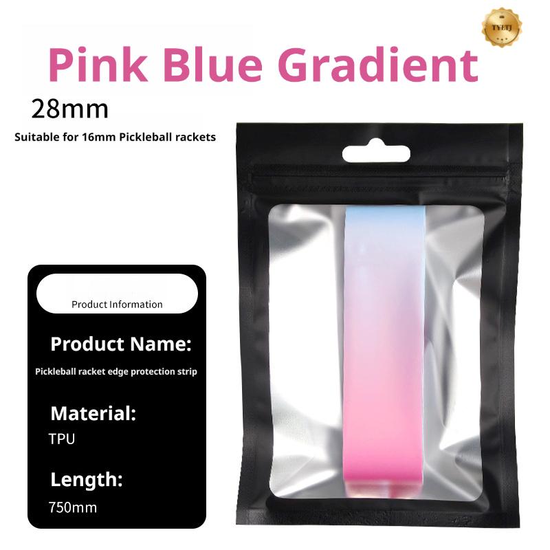 Pickleball Paddle Edge Protection Strip Dual-Color Gradient Edge Guard Anti-Chip Edge Tape Protective Strip