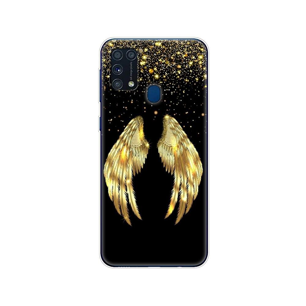 Чехол из ТПУ для Samsung M31, 6,4 дюйма, чехол из ТПУ для Samsung Galaxy M 31 SM-M315 m315, задний чехол для телефона, бампер, зима, снег, Рождество