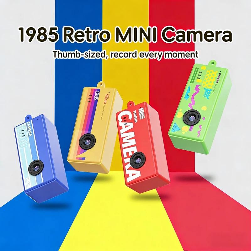 Мини Камера-Брелок Magecam Цифровая Камера 0.96 Дюйма Камера-Брелок Ретро Поддержка Карты Памяти 1080P Очень Маленькая Видеокамера Видеорегистратор со Вспышкой