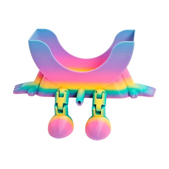 Забавный держатель для губок для мытья посуды, 3D-печатный круглый подставка для губок с дренажем, держатель для губок на столешницу для кухонной раковины в ванной