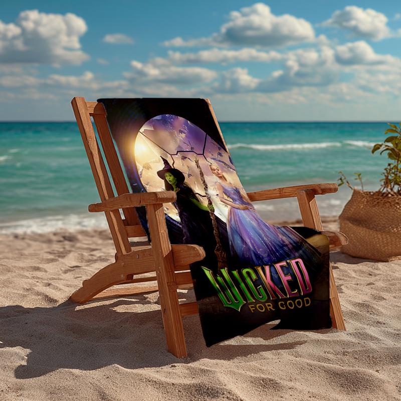 Ultra-Soft Beach Towel with Wicked Theme,Ideal for Pool - Camping, Diving - Perfect Travel Essential, Vibrant Beach Towel.