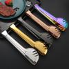 Stainless Steel Non-Stick Food Tongs Salad Beef Buffet Clamp Outdoor BBQ Clips Home Cooking Utensils