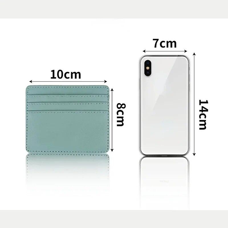 1 шт., держатель для удостоверений личности из искусственной кожи, яркий цвет, банковская коробка для кредитных карт, тонкий чехол для карт с несколькими слотами, кошелек для женщин и мужчин, чехол для визитных карточек