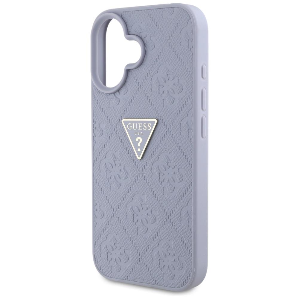 Etui do iPhone 16 Guess Metal Logo Fioletowy
