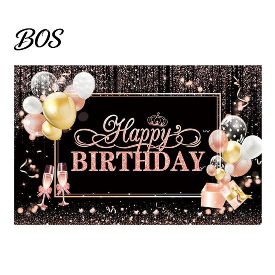 Wrinkle-resistant Birthday Banner Happy Backdrop, Party Photo Background Cloth for Celebration, Bright Color Bunting Flag Decor Kids Women, Supplies