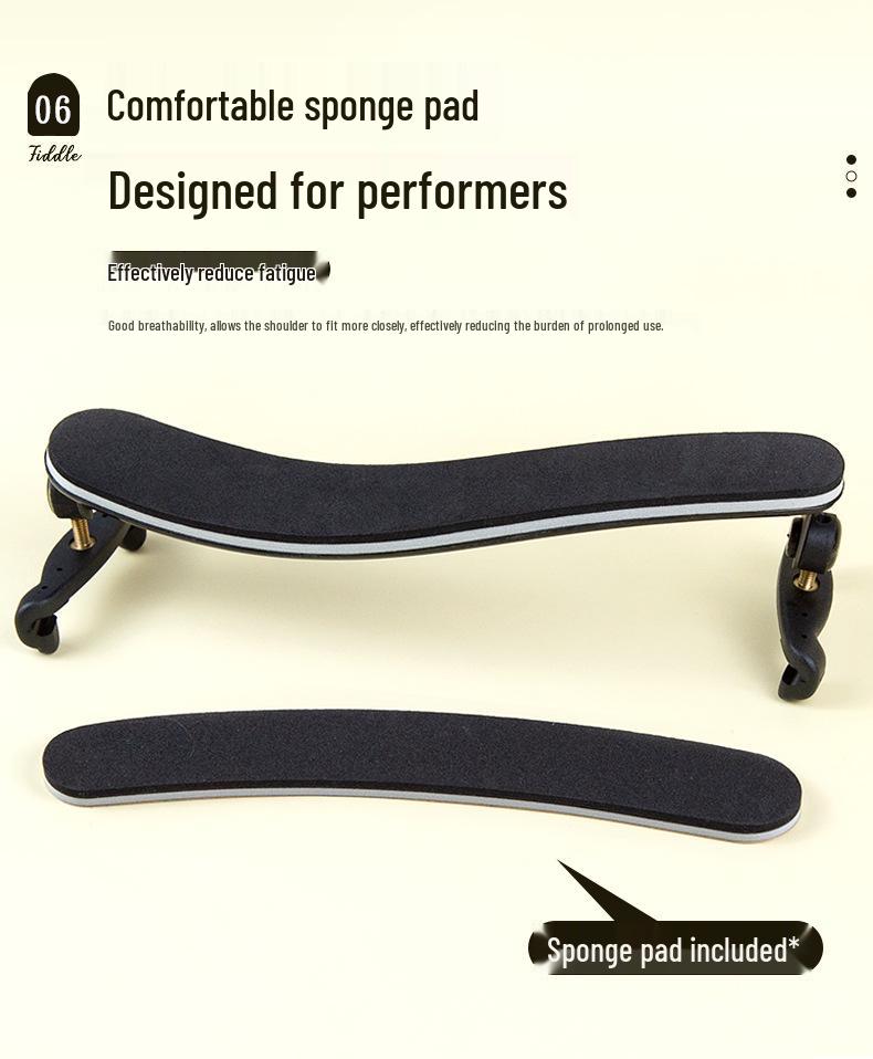 PEDI Сверхлегкая карбоновая титановая подставка для скрипки и поддержка подбородка для альта