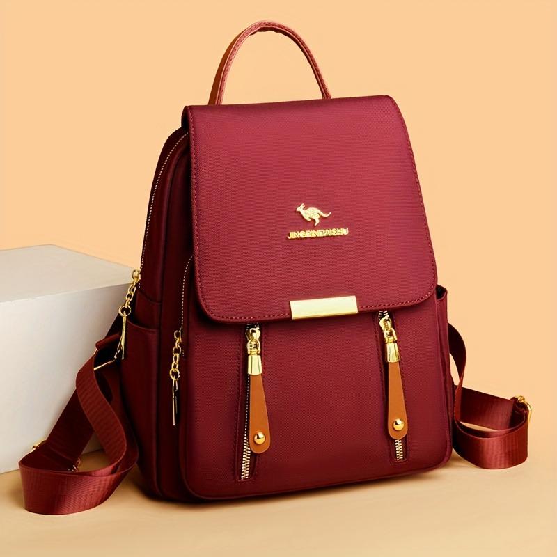 Стильный Универсальный Женский Рюкзак Многокарманная Сумка для Ноутбука с Верхней Ручкой Идеально Подходит для Школы, Путешествий и Повседневного Использования