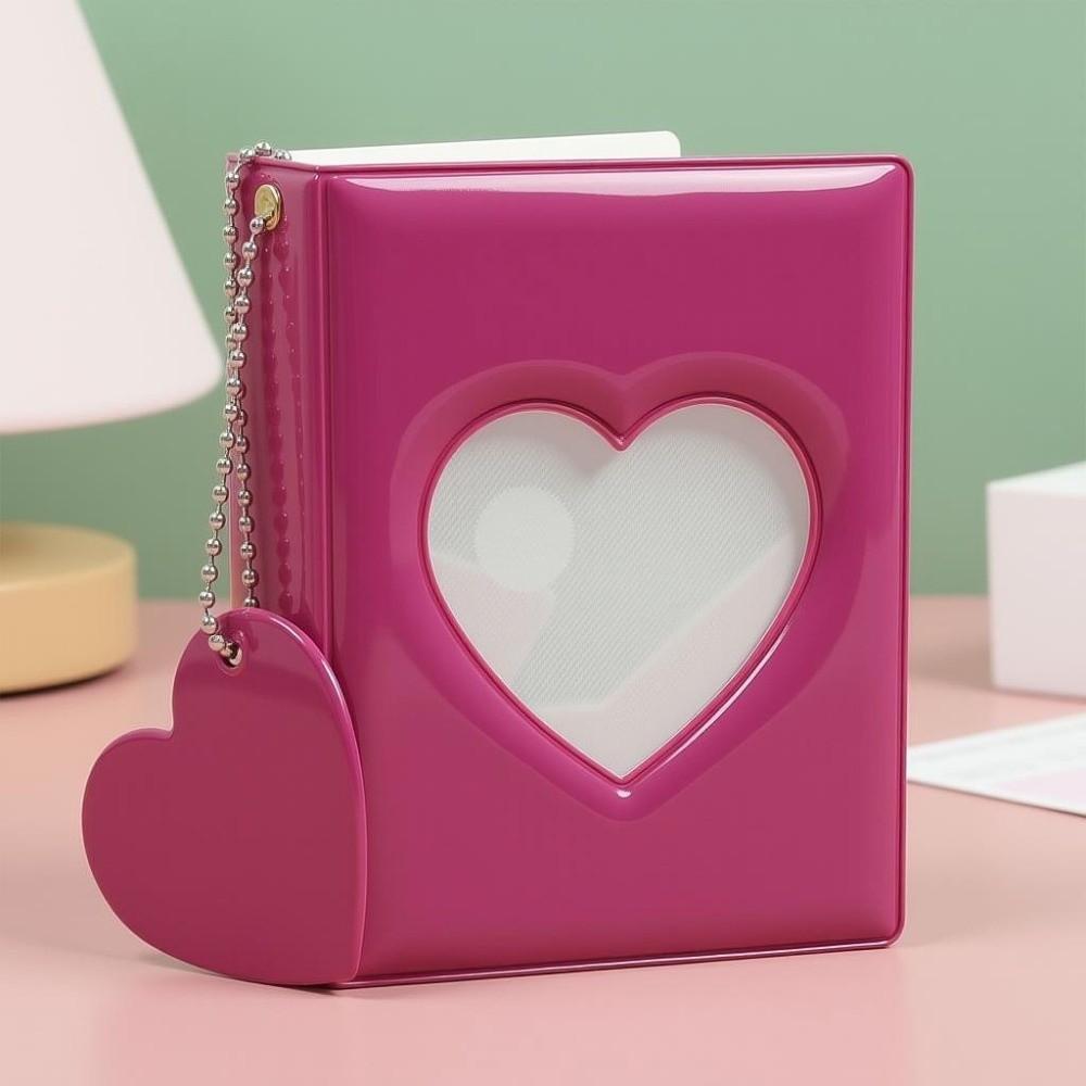 3 Inch 40 Pockets Love Heart Card Holder Portable Photocard Album Photo Album Kpop Photocard
