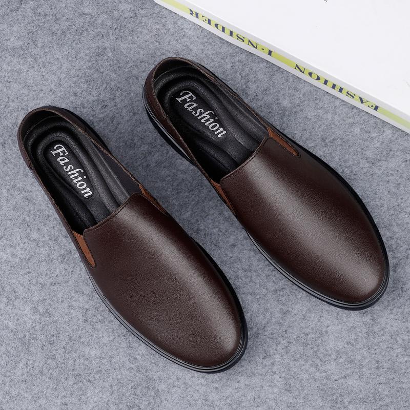 Genuine Leather Men's Casual Shoes Hot Sale Formal Loafers Handmade Male Slip On Footwear Leisure Walk Driving Shoes Moccasins