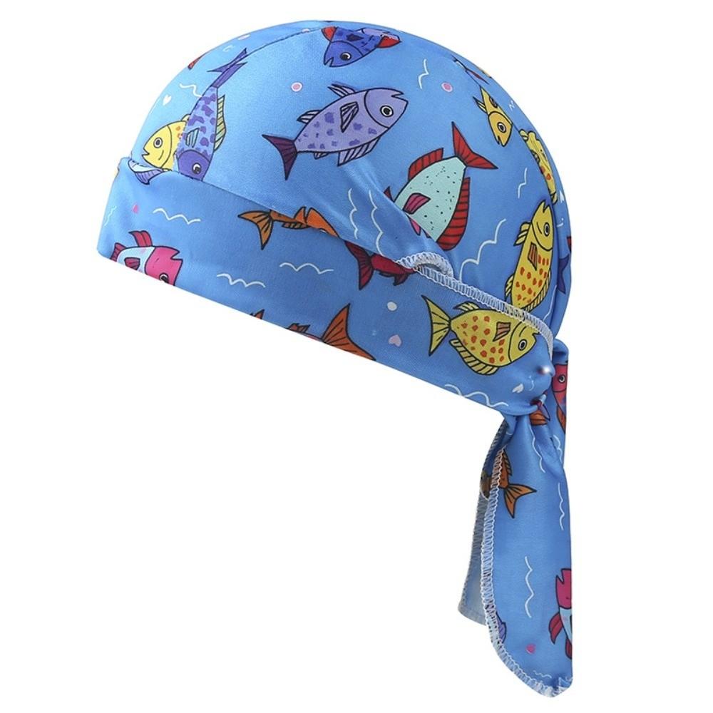 Paisley Print Hijab Caps Quick Dry Pirate Hat Bandana Headscarf Outdoor Activities
