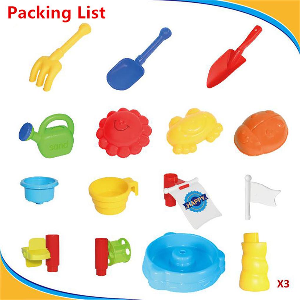 Красочный детский песочный стол для воды с пляжным песком, водные игрушки, сенсорный стол, игрушки для двора, для улицы для детей
