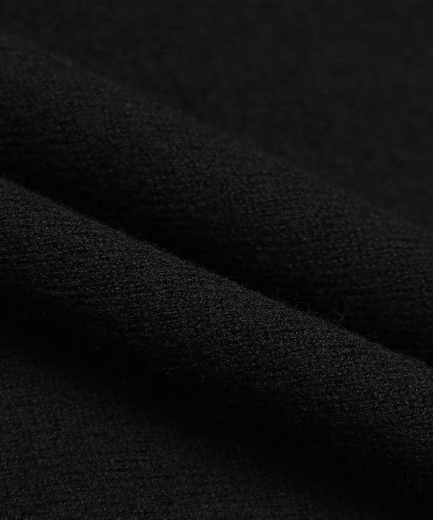 BROOKS BROTHERS Wool Half-Neck Sweater (Black) (Bbwumb1013Uef)