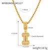 Fashionable New Zircon Letter Pendant Necklace 26 A-Z Initials for Names Color-Retaining, In-Stock