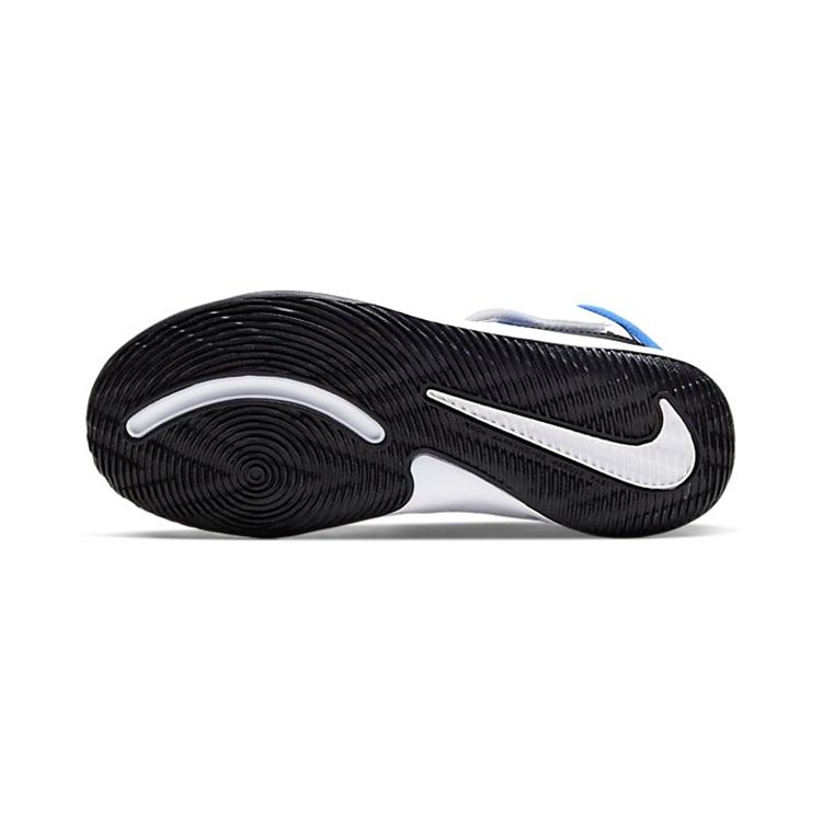 Nike Team Hustle D9 PS Allover Logo — Детские кроссовки белые Hyper-Royal University — красный черный CW5816-100