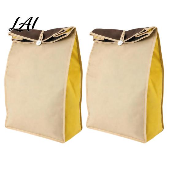 Garlic And Onion Storage Organizers Self Sealing Potato Bag Breathable Non-woven Roll Top Closures Reusable Root Vegetable Keeper Organizer,