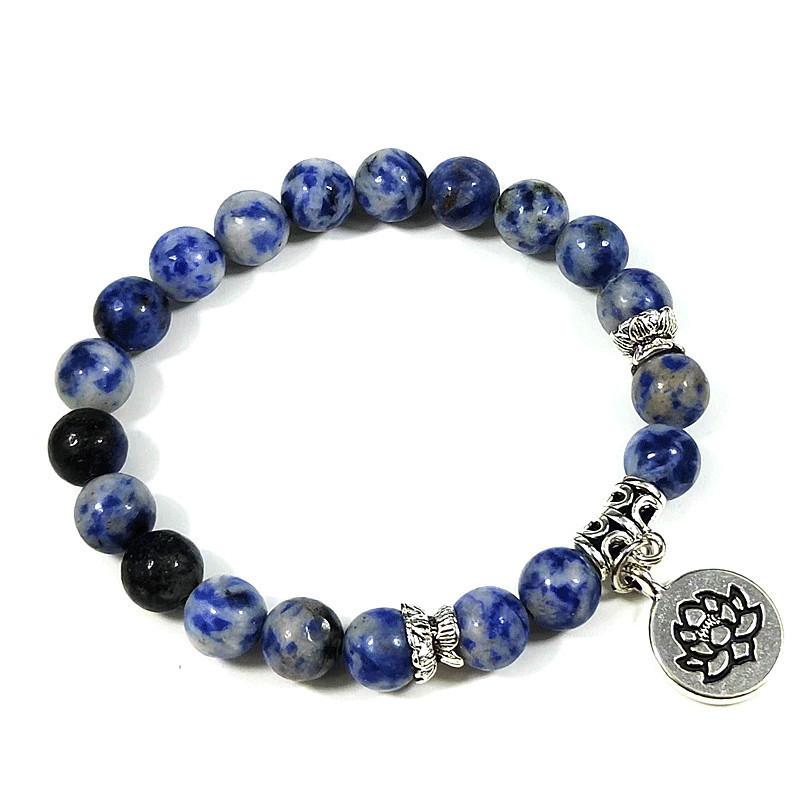 Модный браслет из розового кварца, хрустальные бусины, браслеты, эластичные подвески из натурального камня, браслеты, исцеляющие женские украшения, подарок Рейки