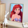 Disney Ariel Princess Diamond Painted Mosaic Art Painting Kit Handmade DIY Gift Home Decor