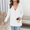 Women S Loose Long Sleeve Hooded Zip Up Casual Cardigan Jacket