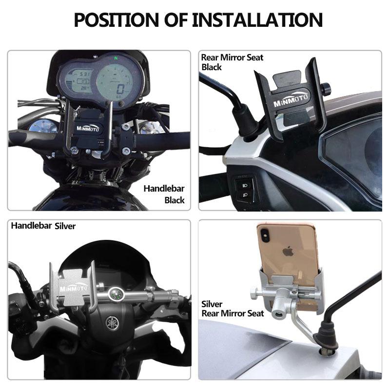 Для Zontes 368G 368D/M/E/K G1 125 ZT125 ZT125U ZT310X/R Аксессуары Мотоцикл Руль Держатель для мобильного телефона Подставка для GPS Кронштейн