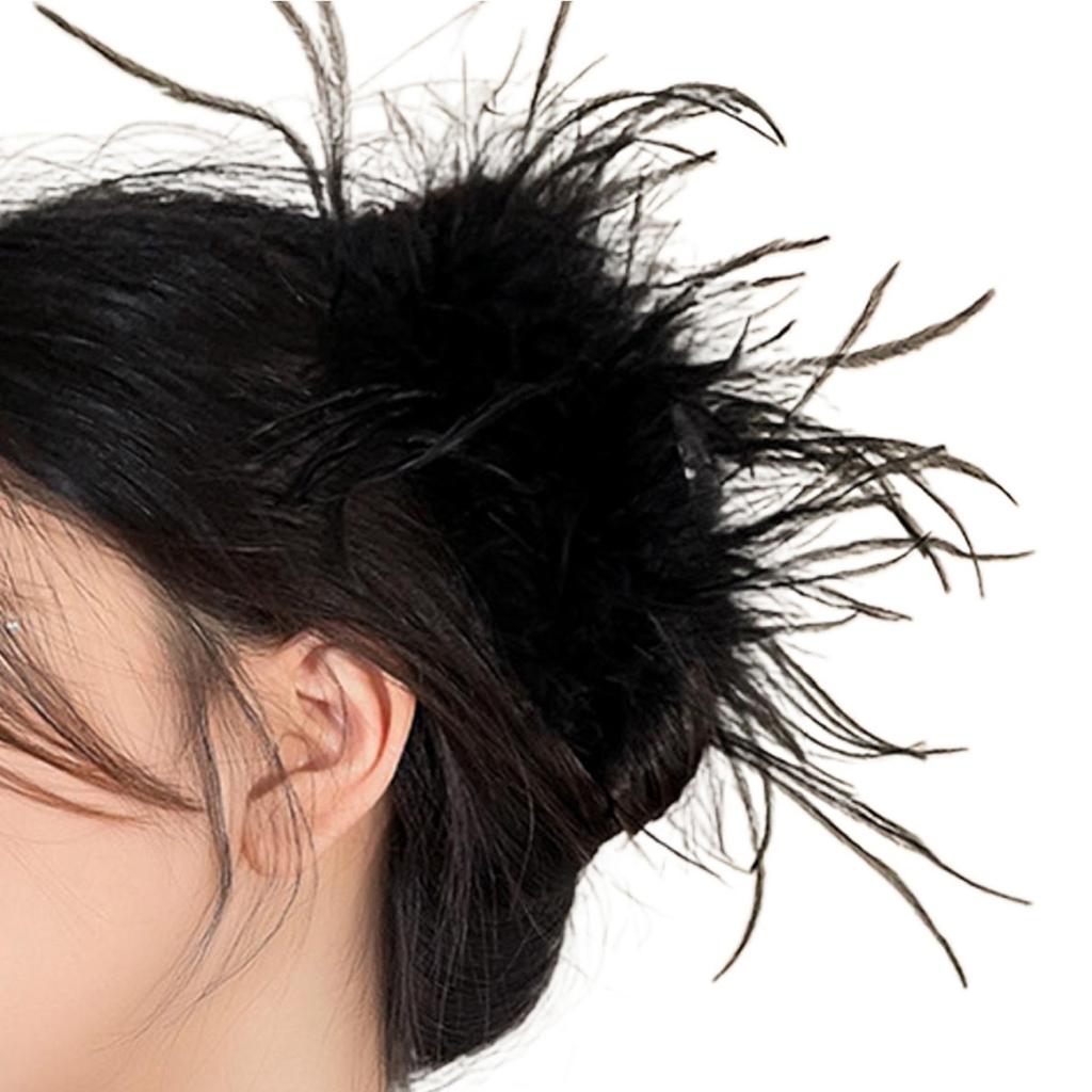 1920s Hair Clip Large Hair Claw Clip Fashion Hair Adornment Holder Feather Barrettes Hair Styling Tool Ornaments