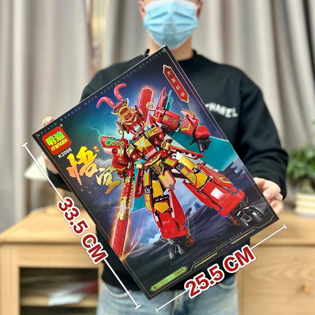 Мальчик Блочный Конструктор Совместимый Конструктор Цитянь Святой Укун Меха Конструктор Украшение Развивающая Игрушка