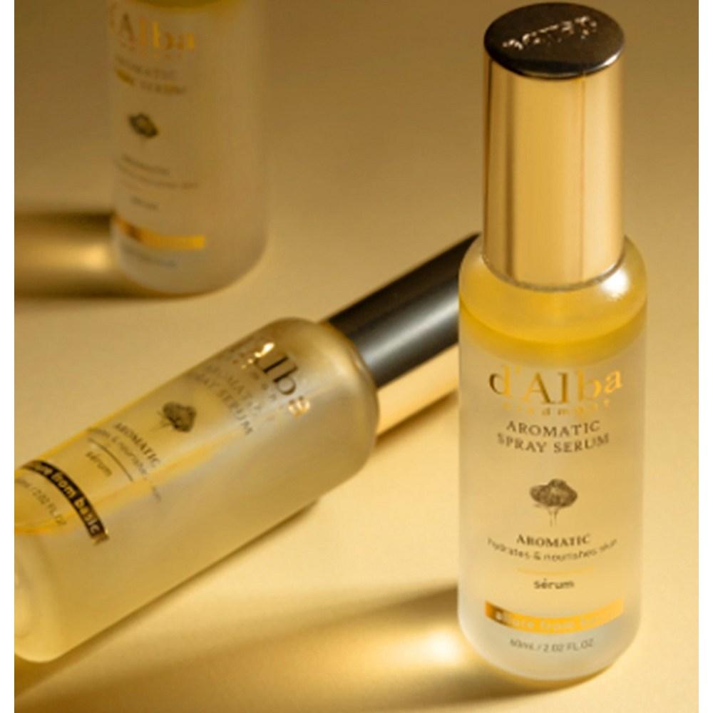 d'Alba Сыворотка-спрей с белым трюфелем, первый ароматический спрей, 60 мл + Набор масок Double Mask Pack, 60 мл, 2 набора