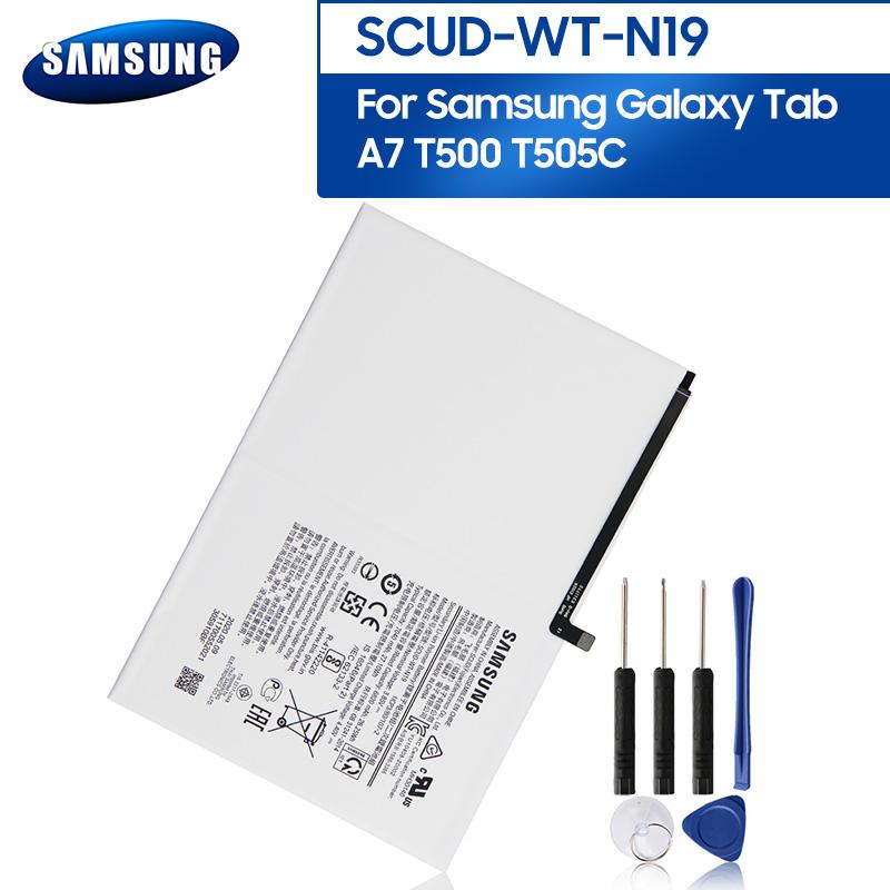 Оригинальная перезаряжаемая литиевая батарея SCUD-WT-N19 Для планшета Samsung Galaxy Tab A7 T500 T505C Батарея 7040 мАч